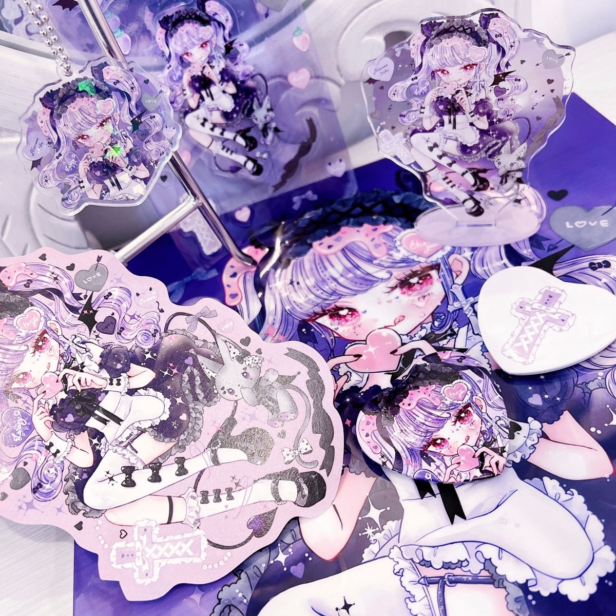 《なつめみく×Lafary》缶バッジセット