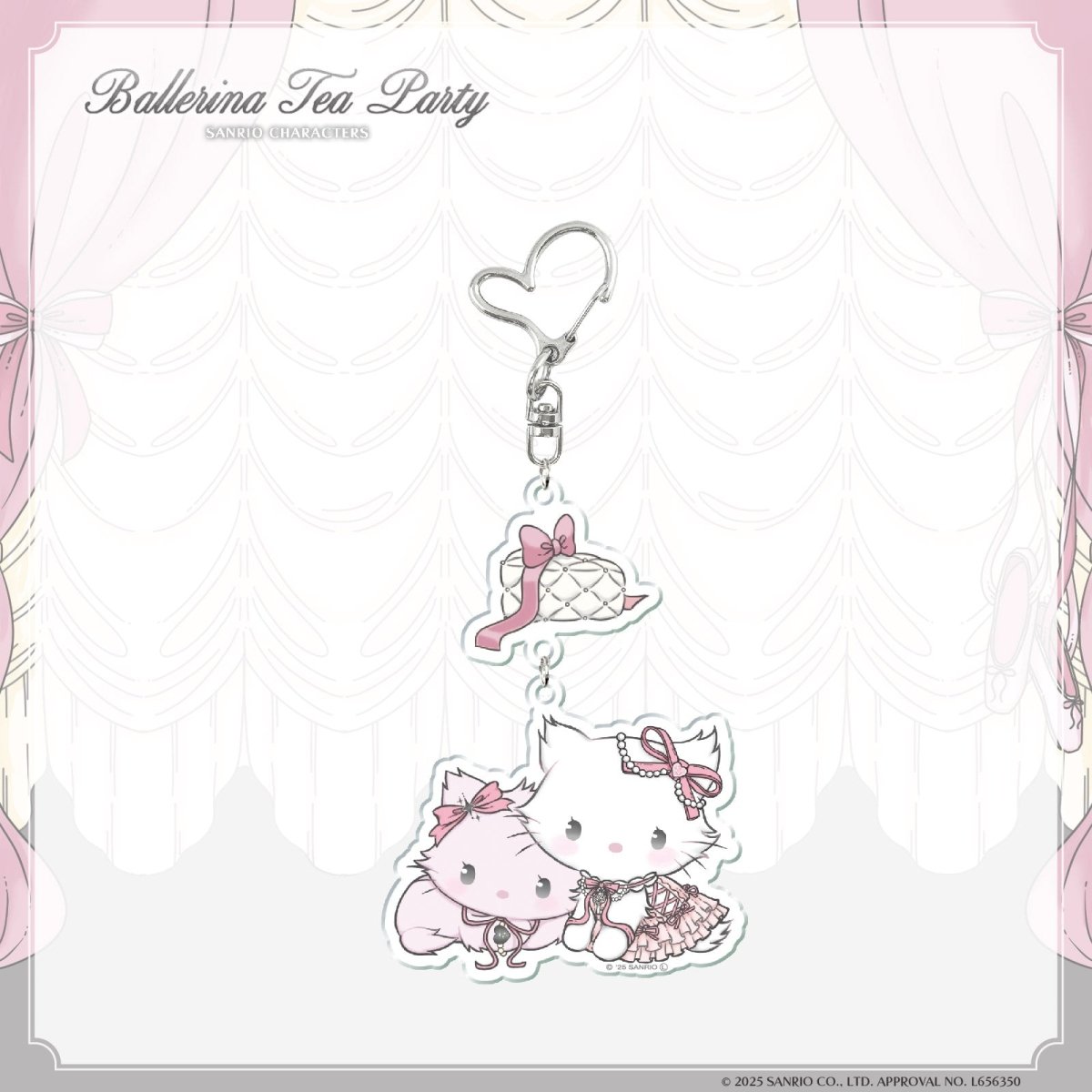 《LAFARYオリジナル》バレリーナティーパーティー♡2連アクリルキーホルダー チャーミーキティ&ハニーキュート - LAFARY ONLINE