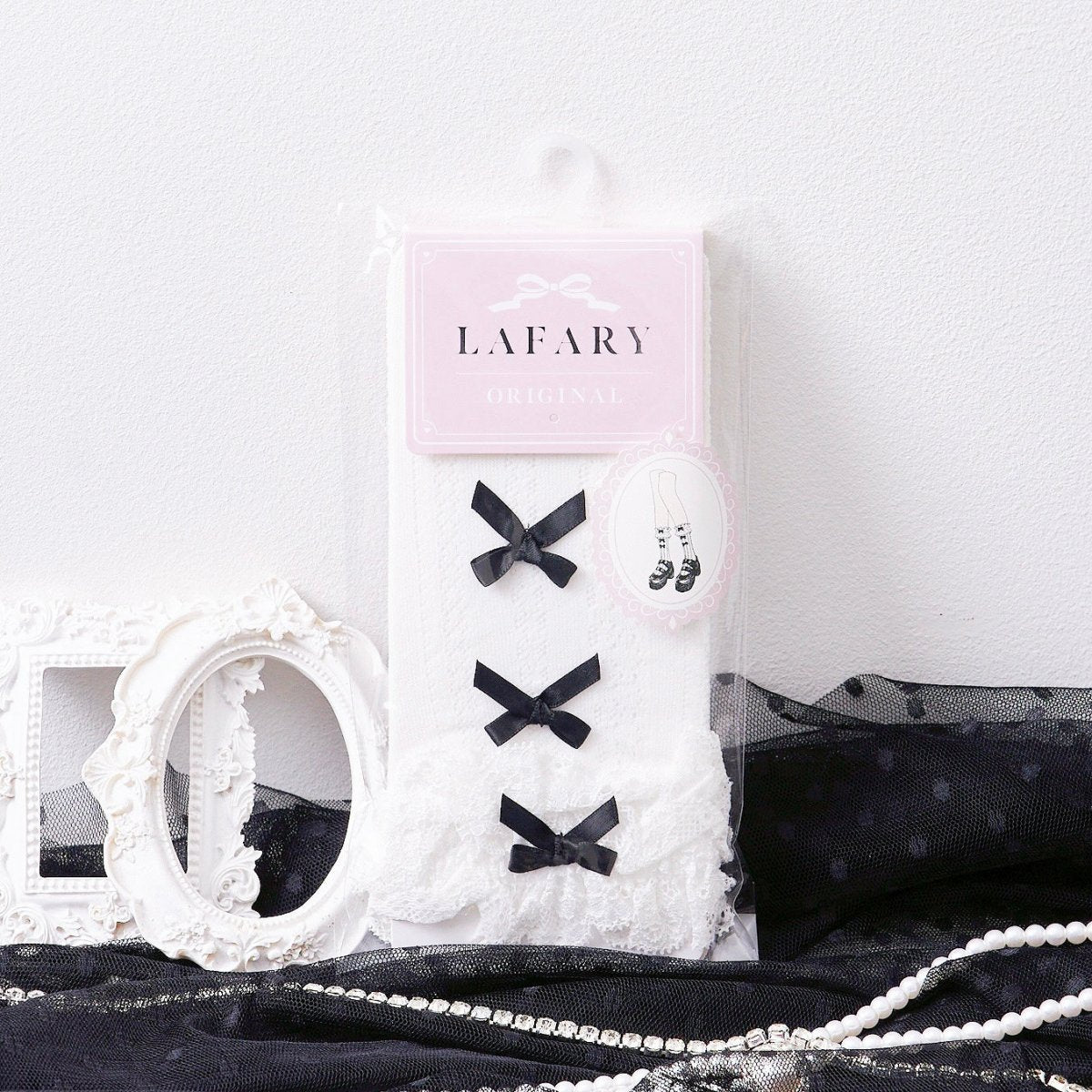 《LAFARYオリジナル》3連リボンソックス - LAFARY ONLINE