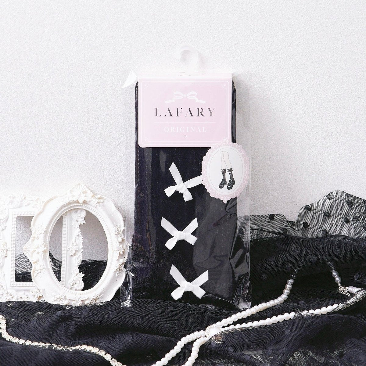 《LAFARYオリジナル》3連リボンソックス - LAFARY ONLINE