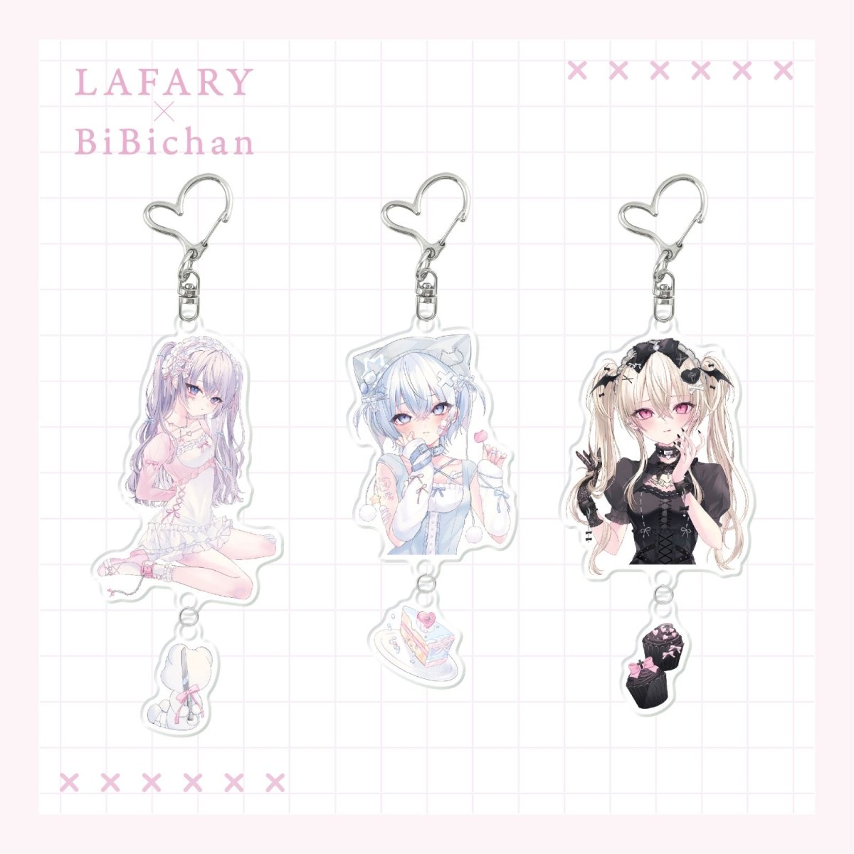 《LAFARY×ビビちゃん第3弾》2連アクリルキーホルダー - LAFARY ONLINE