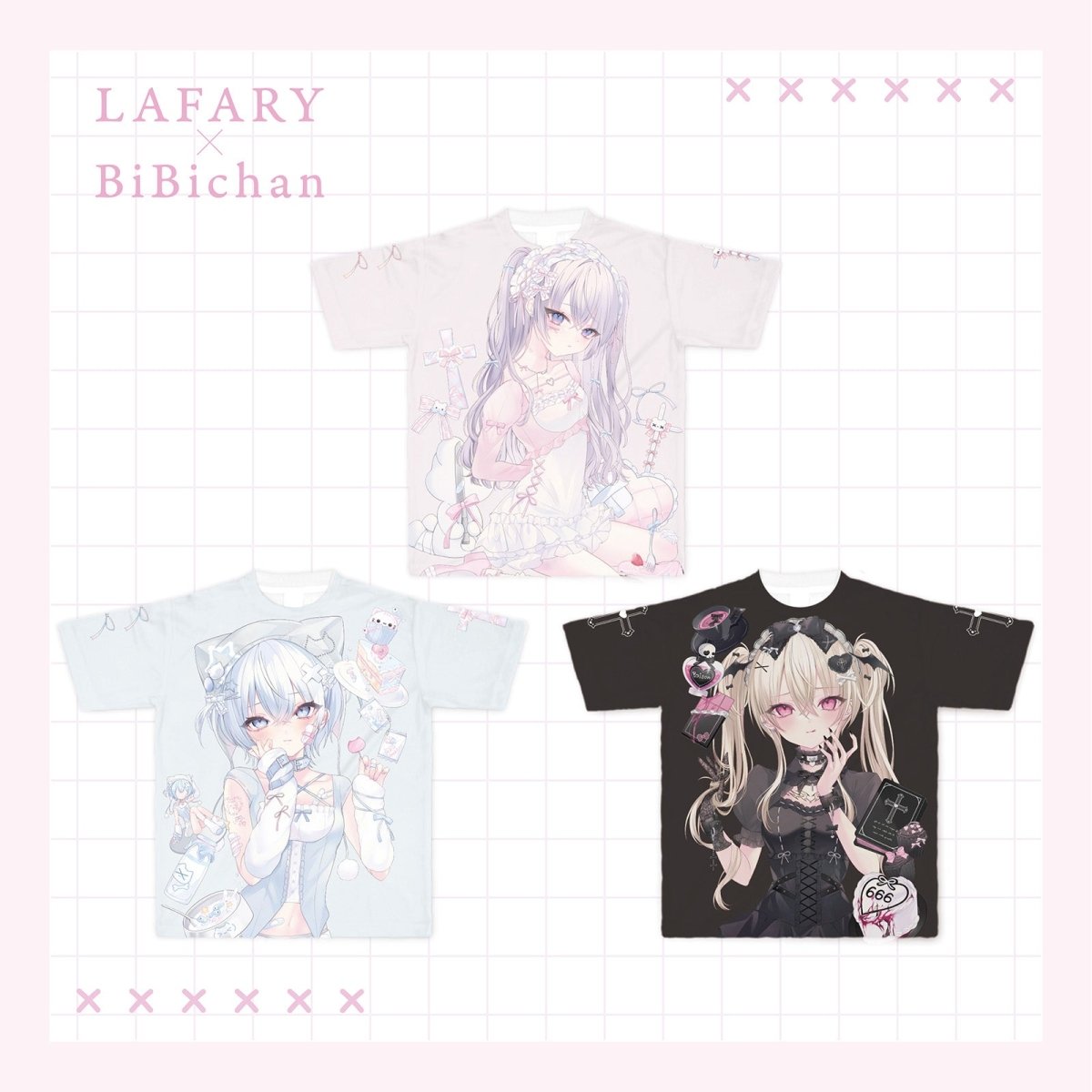 《LAFARY×ビビちゃん第3弾》フルグラフィックTシャツ - LAFARY ONLINE