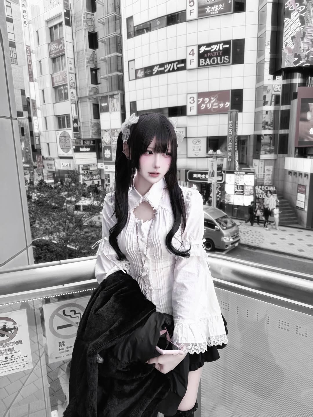 《mine》クロスベルスリーブブラウス