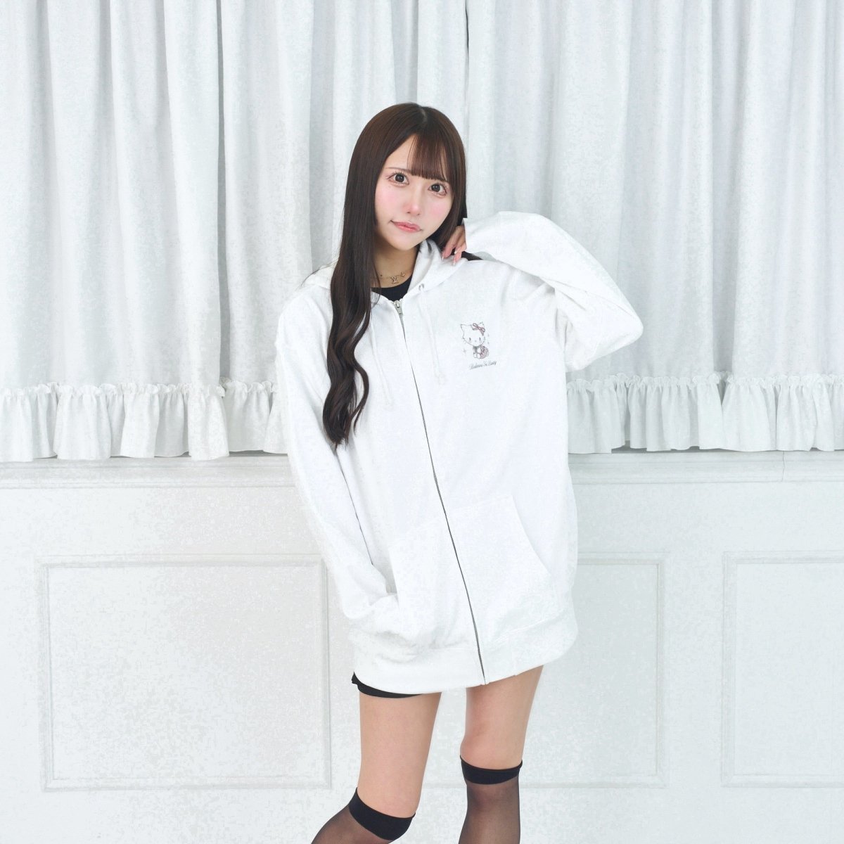 《LAFARYオリジナル》バレリーナティーパーティー♡チャーミーキティBIGパーカー - LAFARY ONLINE