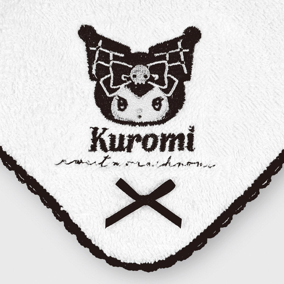 《LAFARYオリジナル》SWEET♡MONOCHROMEシリーズ３　刺繍リボンハンカチ　クロミ - LAFARY ONLINE