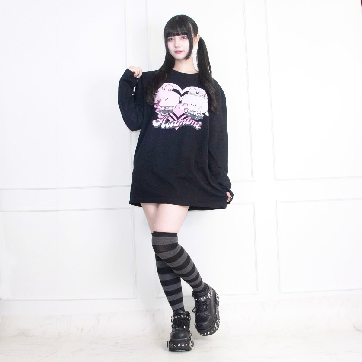 《あさみみちゃん×LAFARY》ロングスリーブTシャツ - LAFARY ONLINE