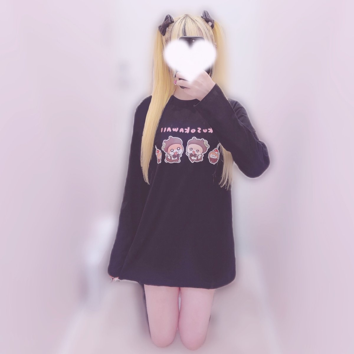 《クソハムちゃん×LAFARY》スイ~ツでちゅ!ロングスリーブTシャツ - LAFARY ONLINE