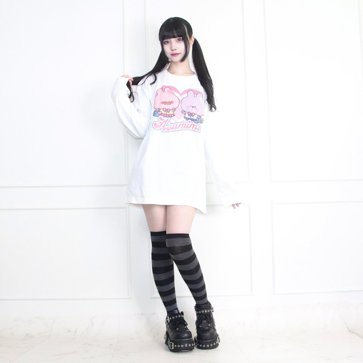 《あさみみちゃん×LAFARY》ロングスリーブTシャツ - LAFARY ONLINE