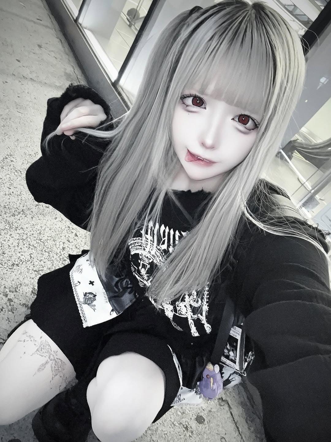 《mine》レースリボンストッキング