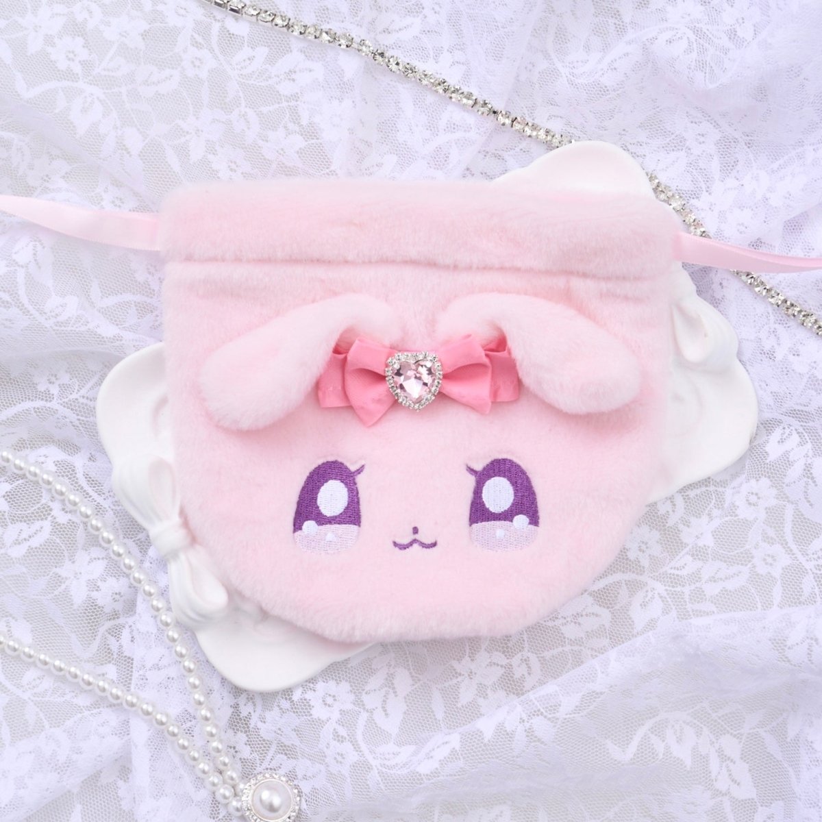 《ラヴちゃん》ラヴちゃん ふわふわ巾着ポーチ - LAFARY ONLINE