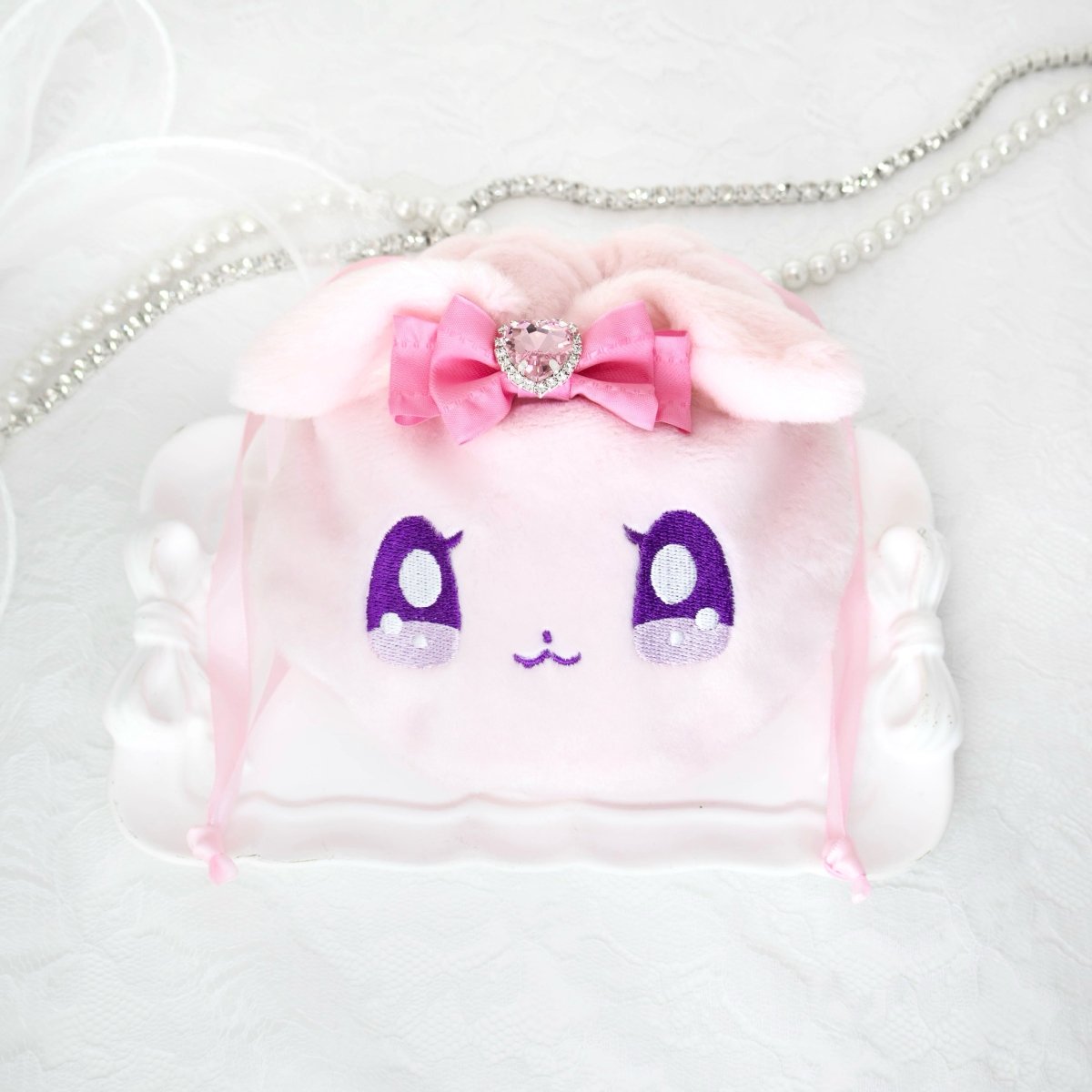 《ラヴちゃん》ラヴちゃん ふわふわ巾着ポーチ - LAFARY ONLINE
