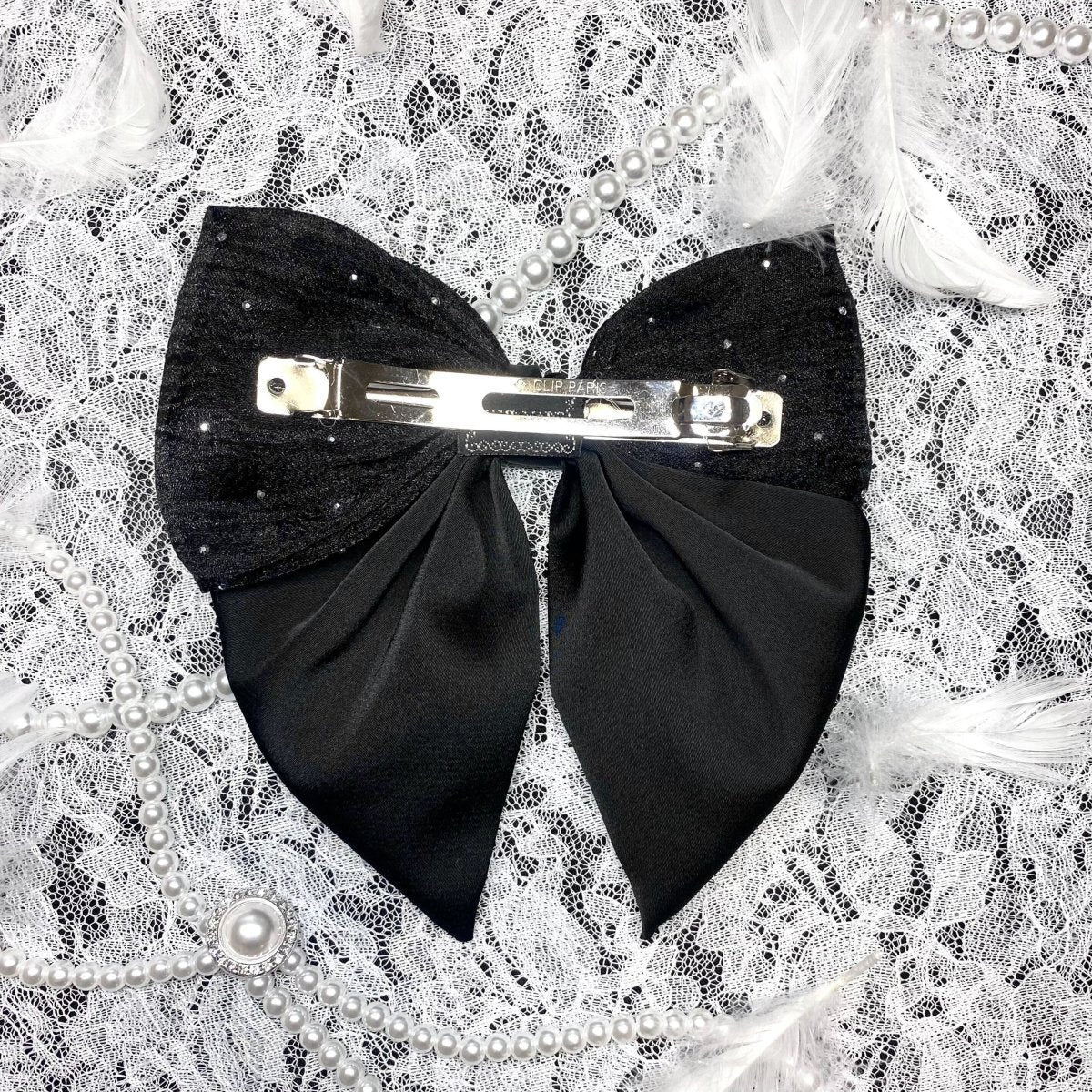 オーガンジーストーンリボンバレッタ - LAFARY ONLINE