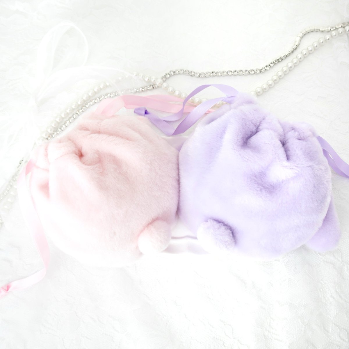 《ラヴちゃん》ルビちゃんふわふわ巾着ポーチ - LAFARY ONLINE