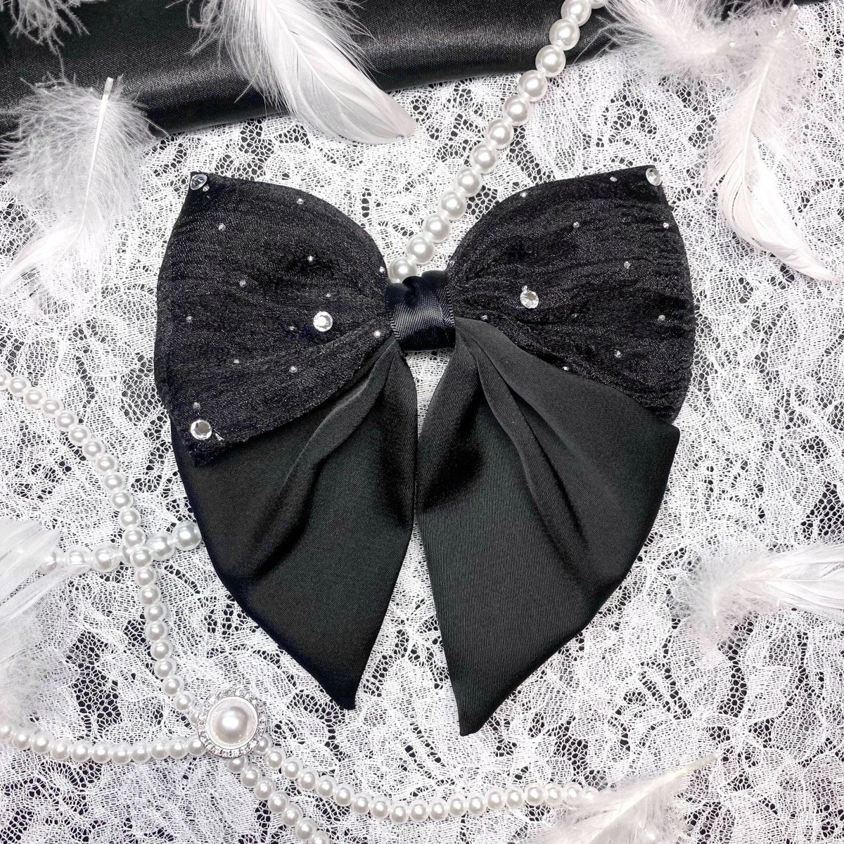 オーガンジーストーンリボンバレッタ - LAFARY ONLINE