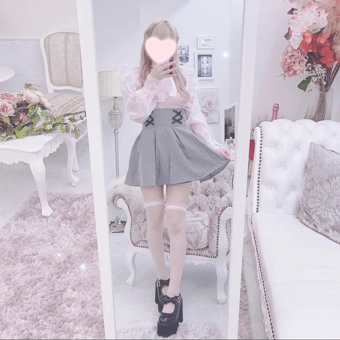 クロスリボンミニスカート
