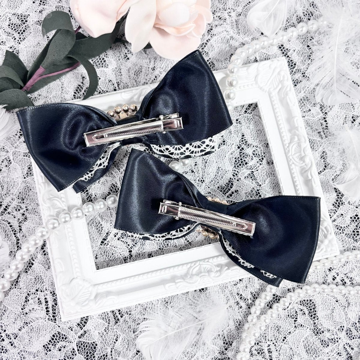 レースビジューリボンクリップ - LAFARY ONLINE