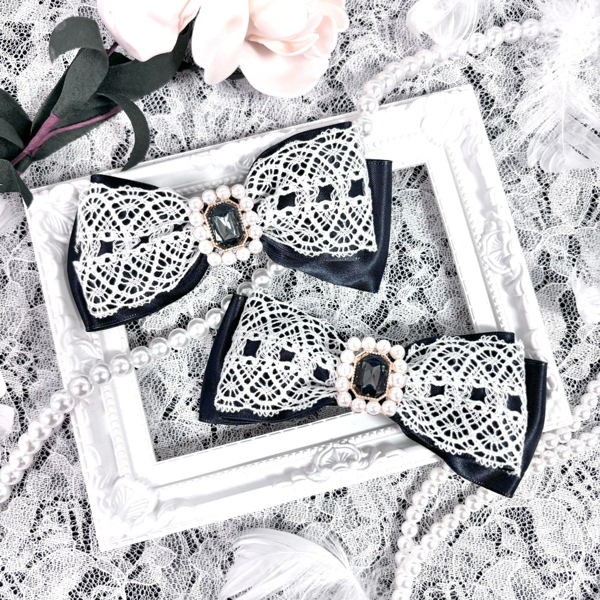 レースビジューリボンクリップ - LAFARY ONLINE