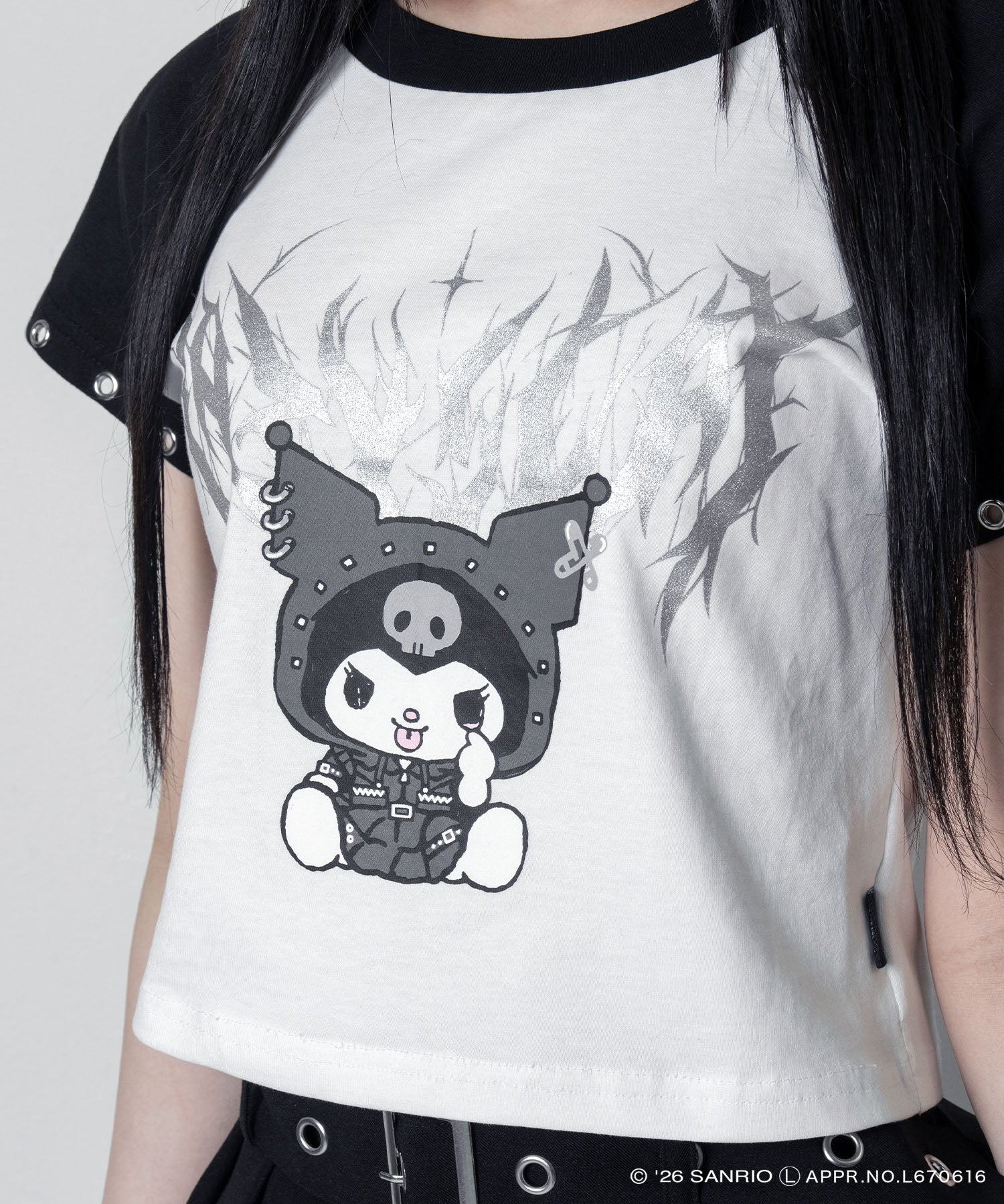 【LAZY SLAY】クロミ×LAZYSLAYクロップドTシャツ