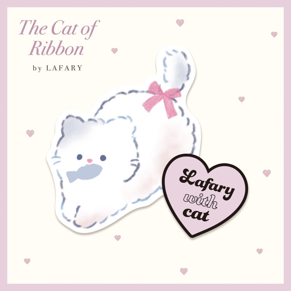 The Cat of Ribbon〜さかなにゃんこ〜 キャットペアステッカー - LAFARY ONLINE