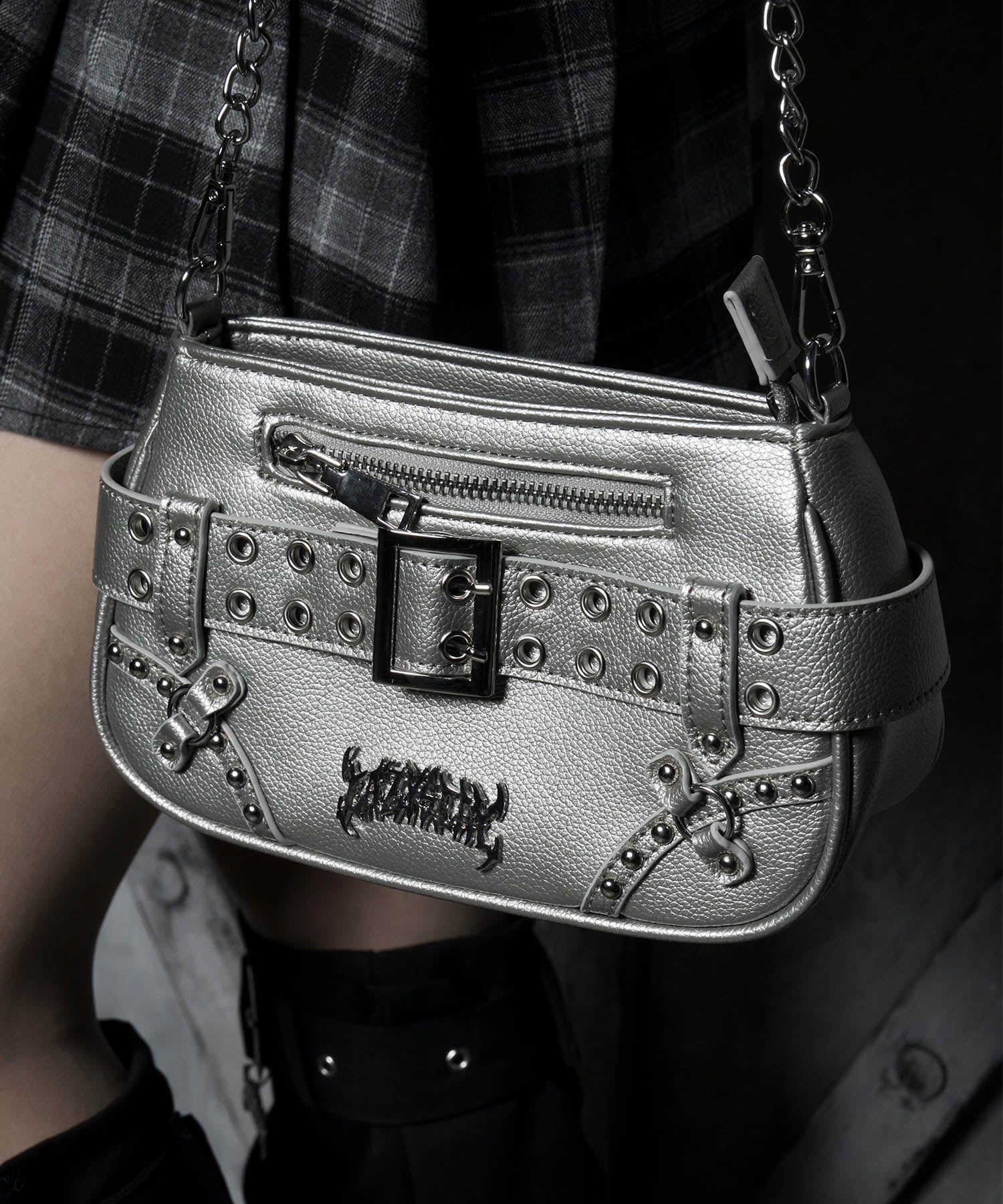 LAZY SLAY】ファーチェーンベルトミニバッグ- LAFARY ONLINE