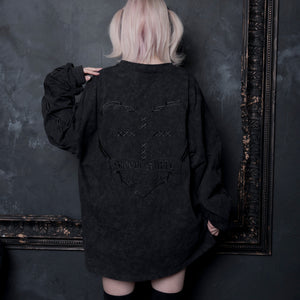 《mine》Sweet Suffering刺繍ロングTシャツ 1