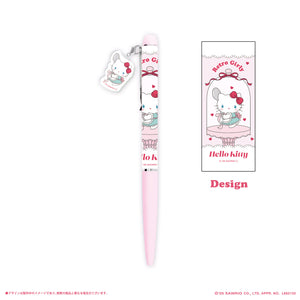 《LAFARYオリジナル》レトロガーリー チャームつきボールペン ハローキティ 2