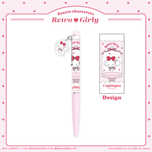 《LAFARYオリジナル》レトロガーリー チャームつきボールペン こぎみゅん 1