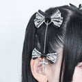 《mine》ロッククロスチャーム2連リボン