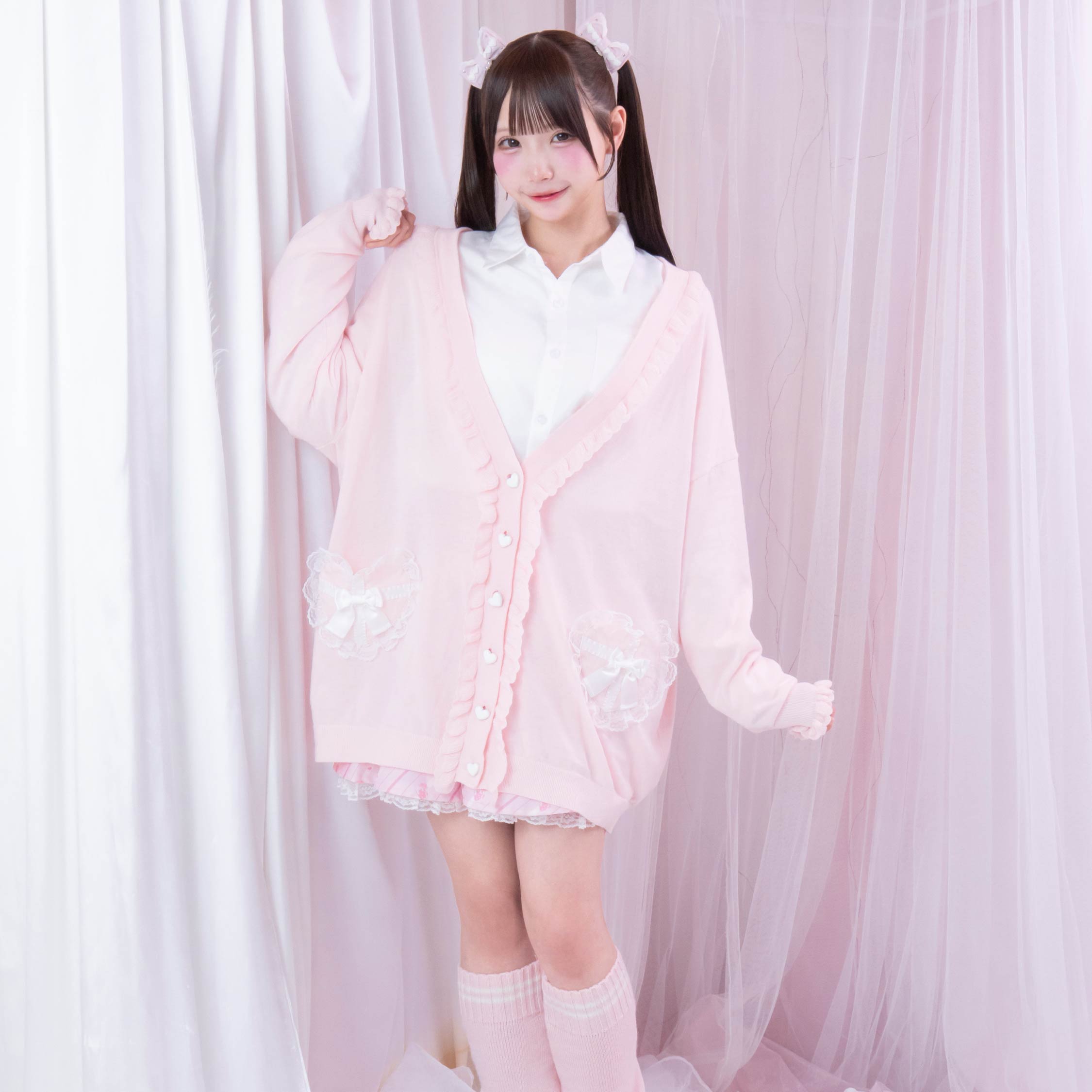 ビビちゃん×mine》ハートポケットカーディガン- LAFARY ONLINE