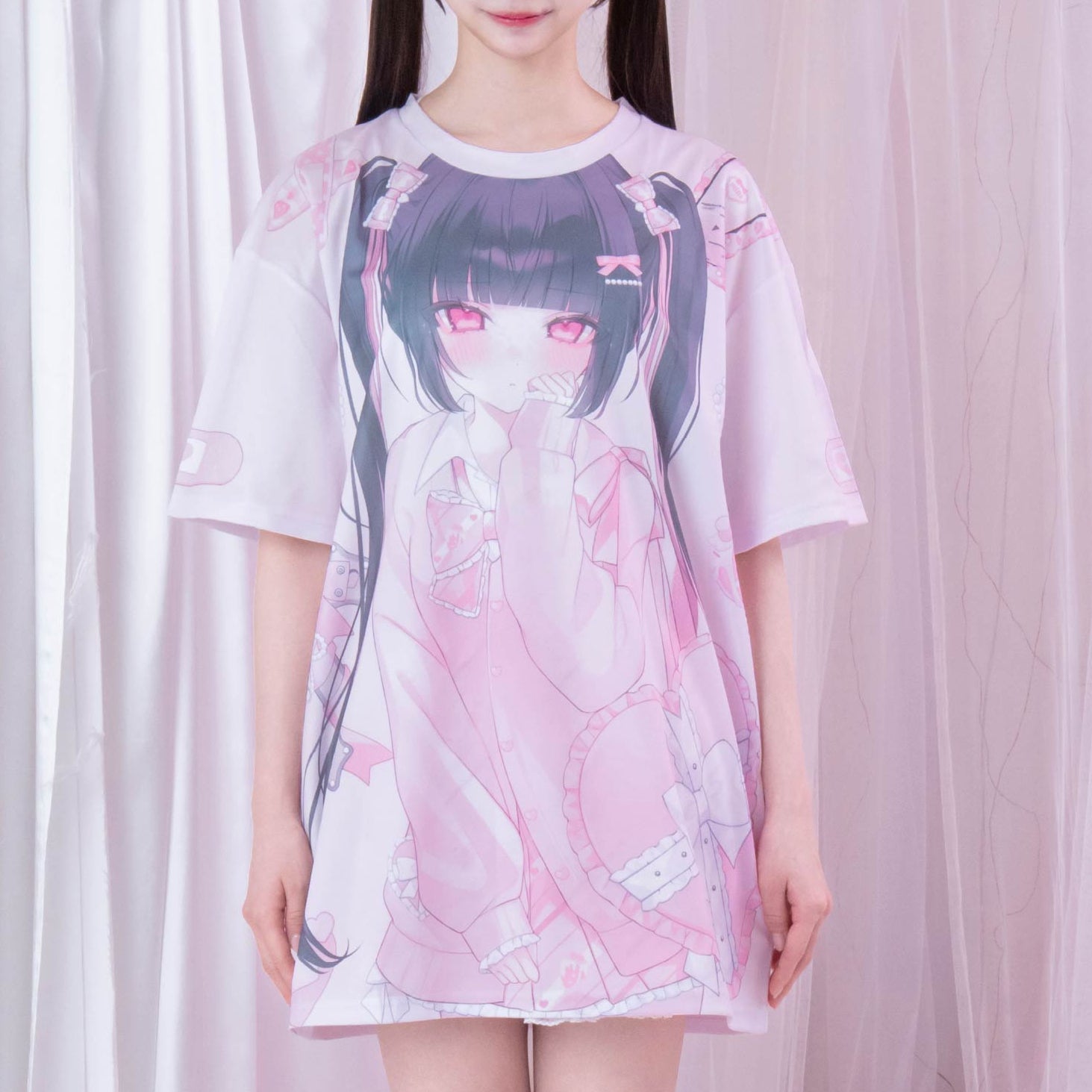 《ビビちゃん×mine》フルグラフィックTシャツ