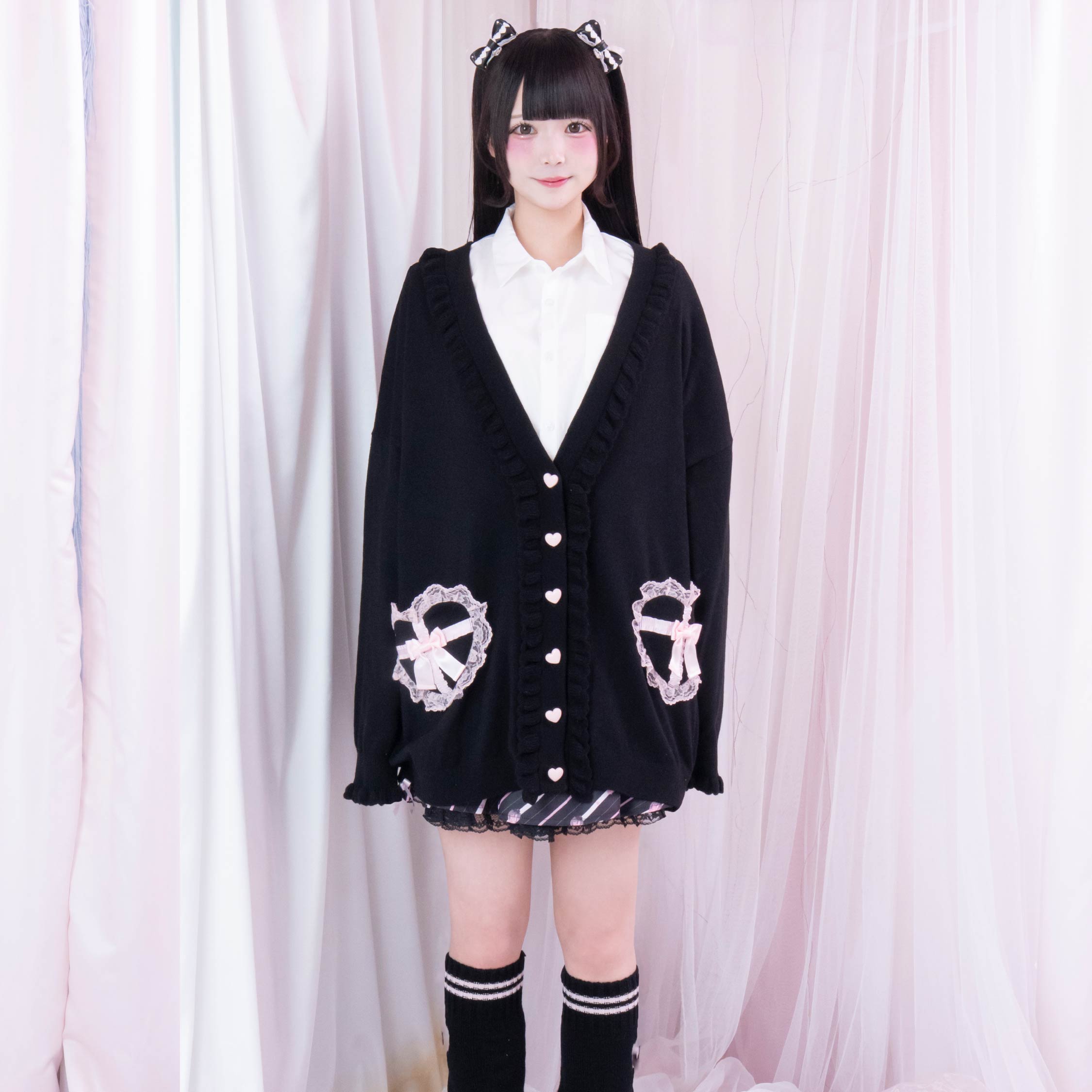 ビビちゃん×mine》ハートポケットカーディガン- LAFARY ONLINE