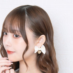 《LAFARY closet》ロゴハートリボンピアス 2