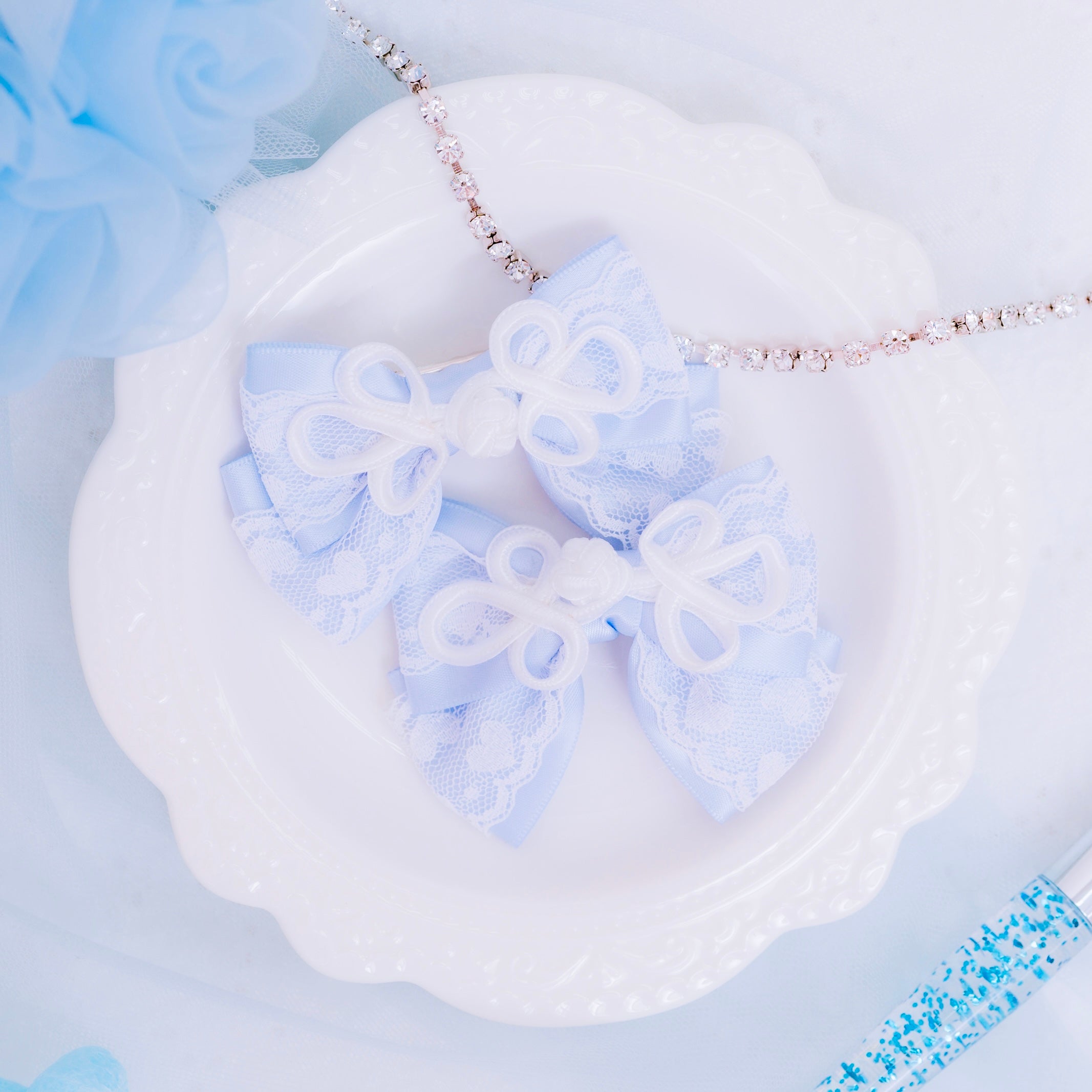 《mine》チャイナハートレースリボン