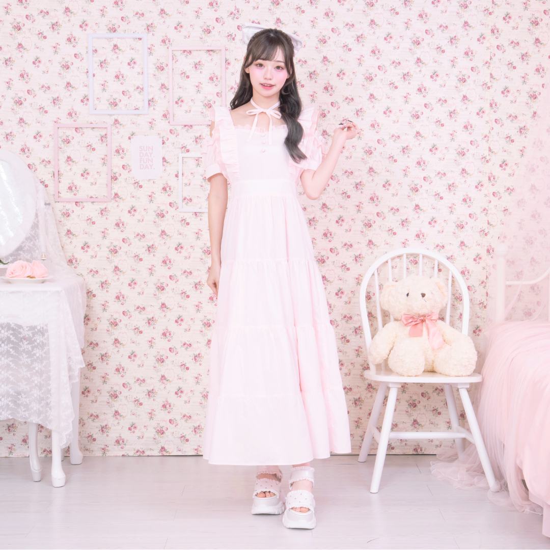 《LAFARY closet》ティアードロングワンピ