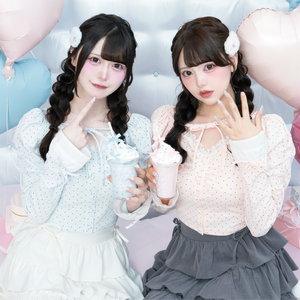 《LAFARY closet》ドットカットトップス 2