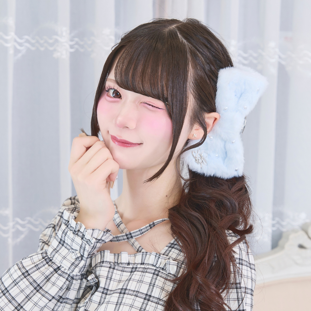 《LAFARY closet》ファーリボンバンスクリップ