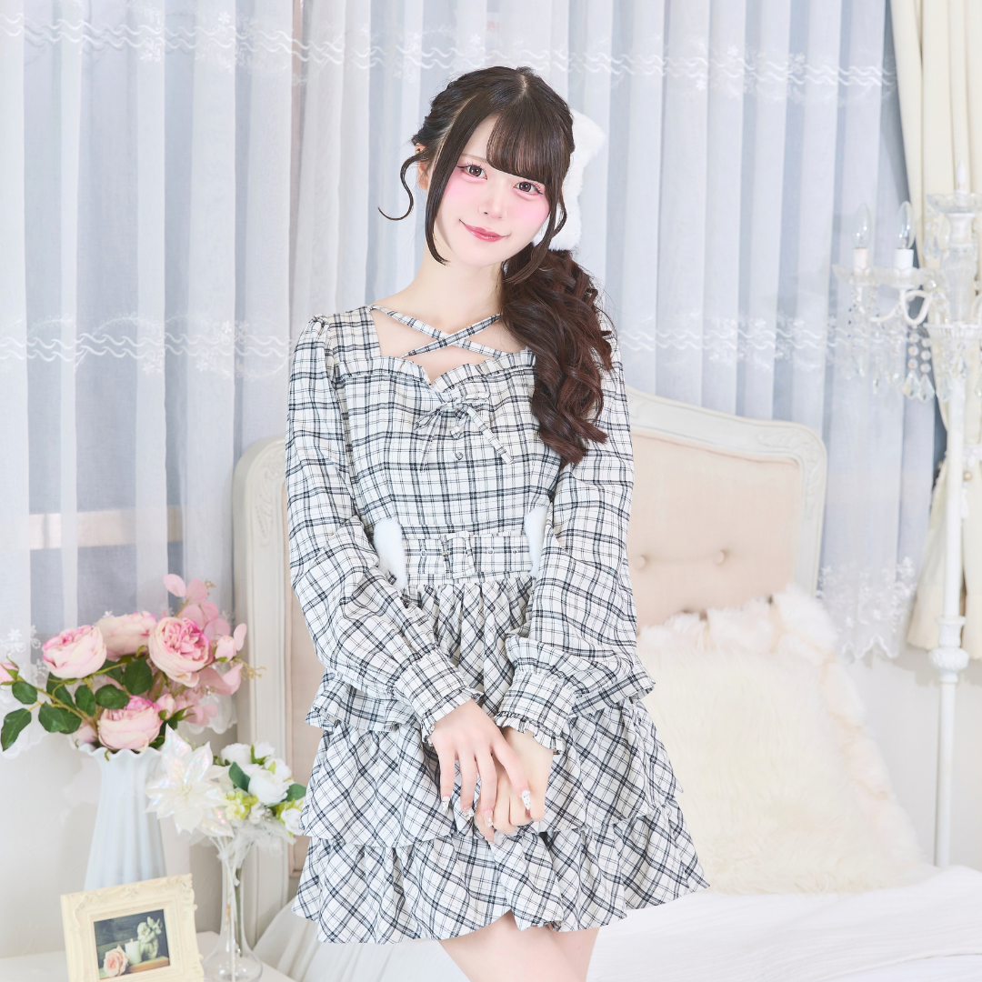 《LAFARY closet》ファーリボンバンスクリップ
