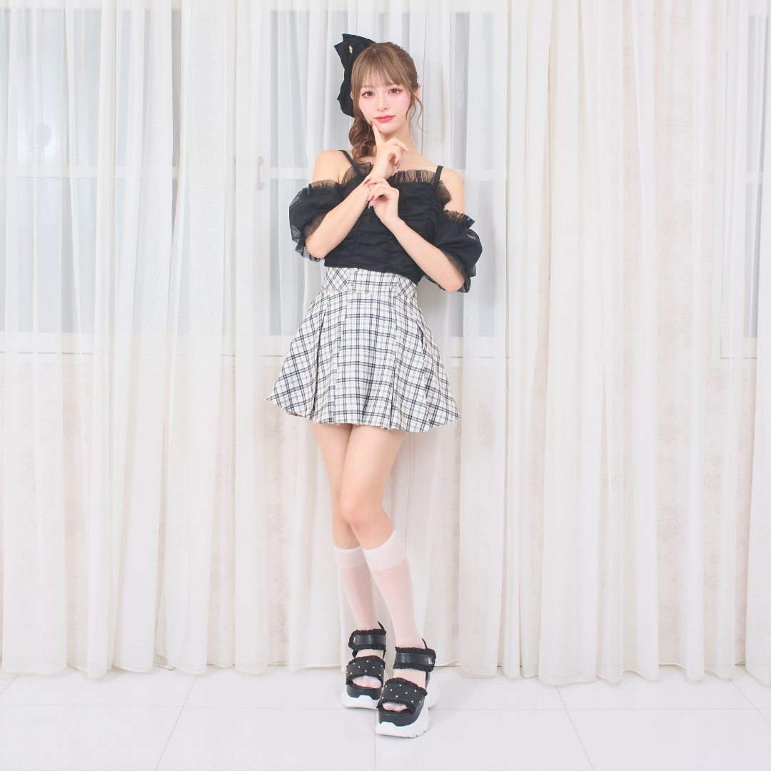 ホワイトチェック:156cm