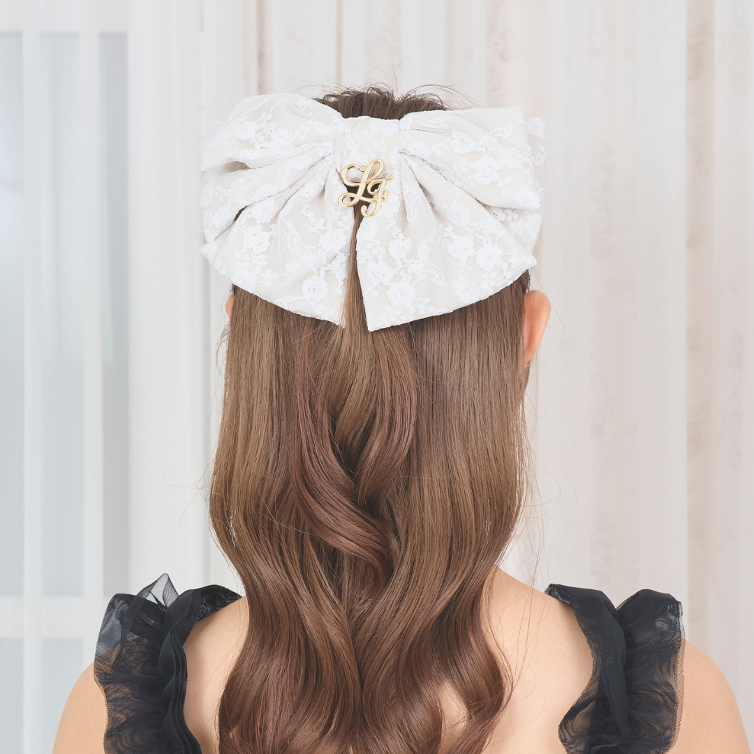 《LAFARY closet》レースリボンバレッタ