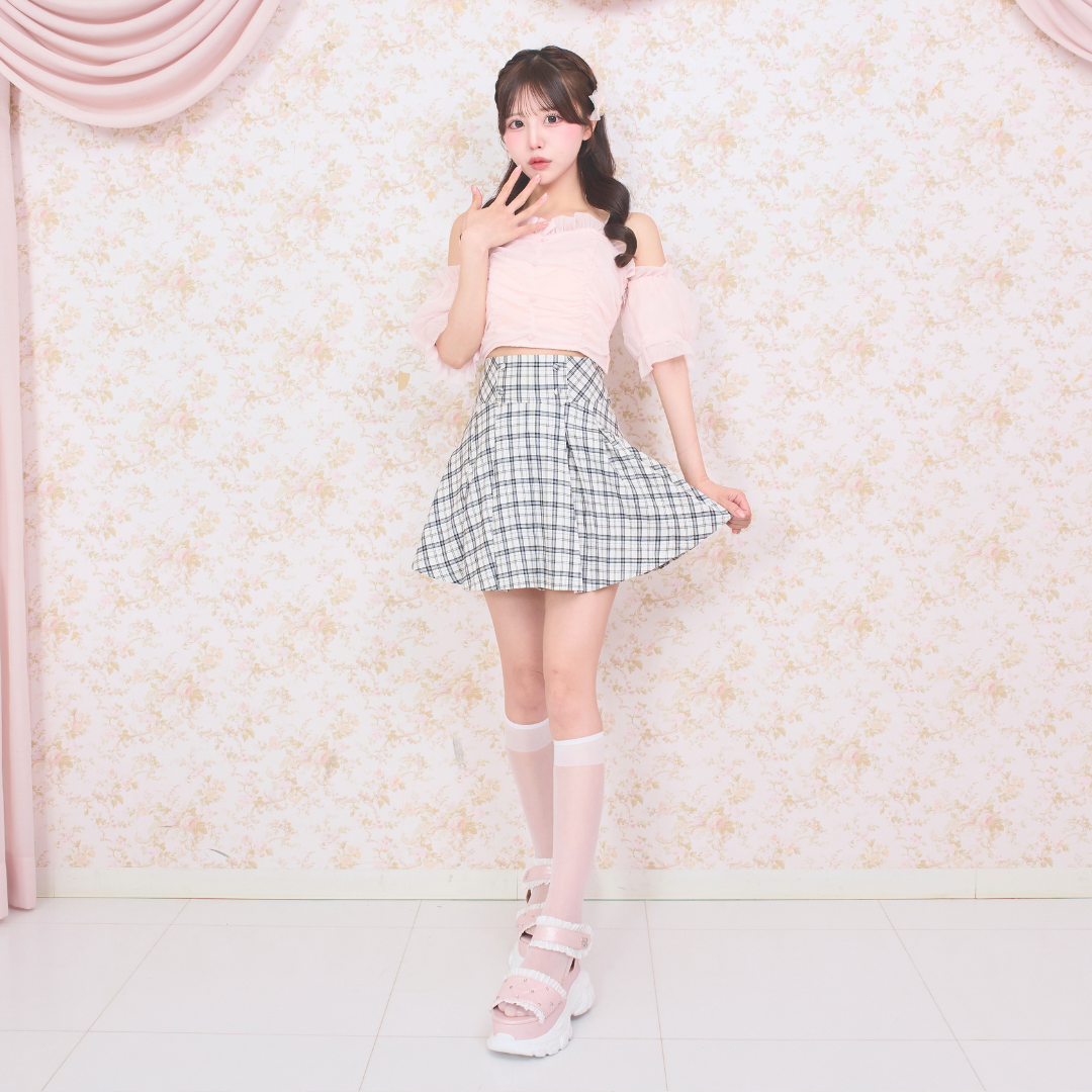 ホワイトチェック:154cm