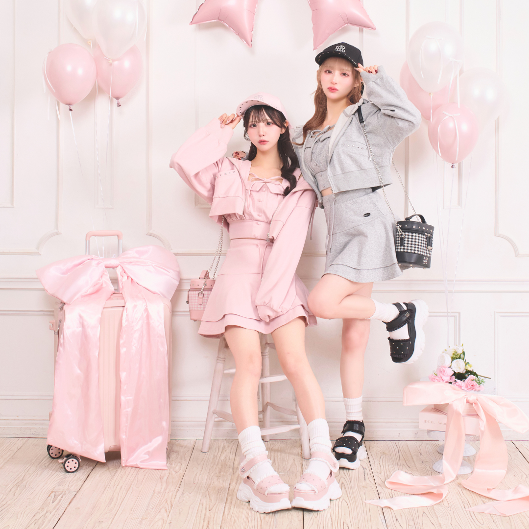 《LAFARY closet》ギンガム合皮バニティバッグ