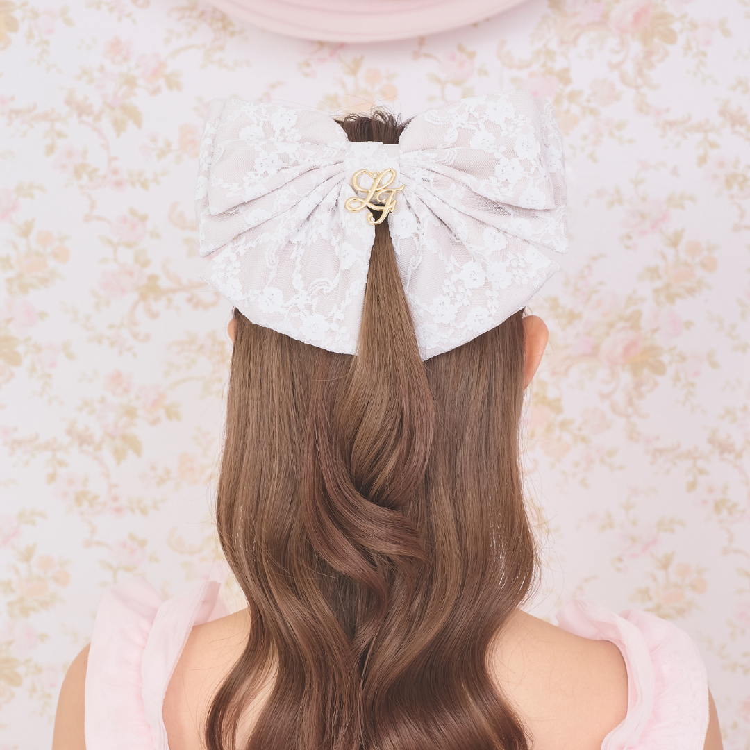 《LAFARY closet》レースリボンバレッタ