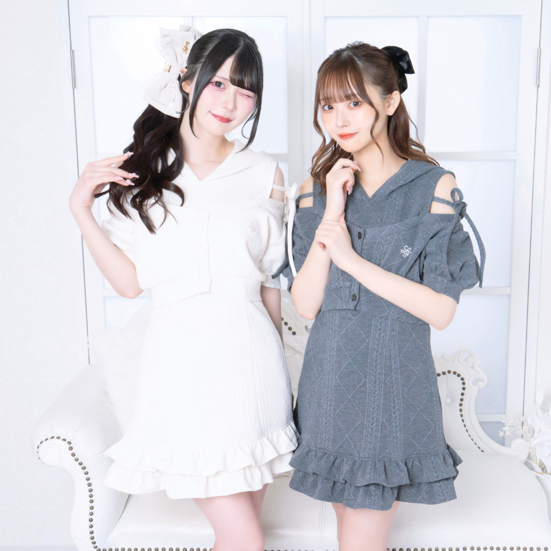アイボリー:163cm/チャコールグレー:161cm