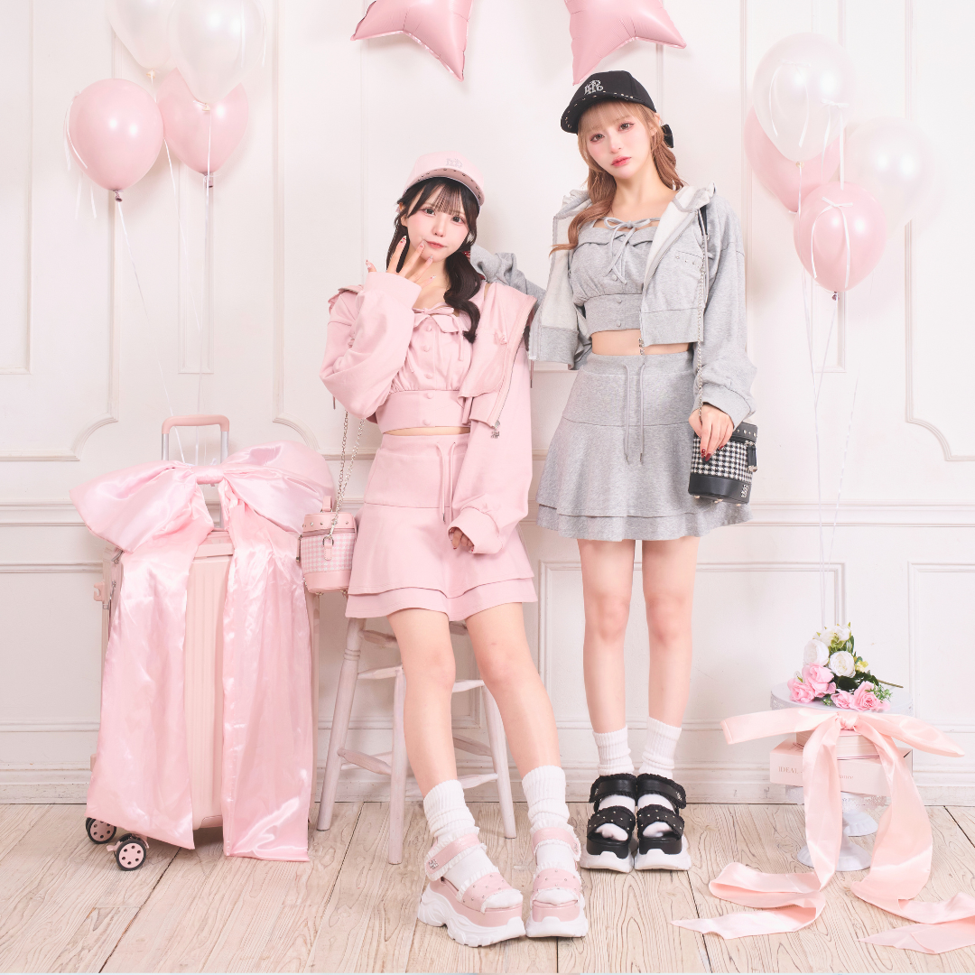 《LAFARY closet》ギンガム合皮バニティバッグ