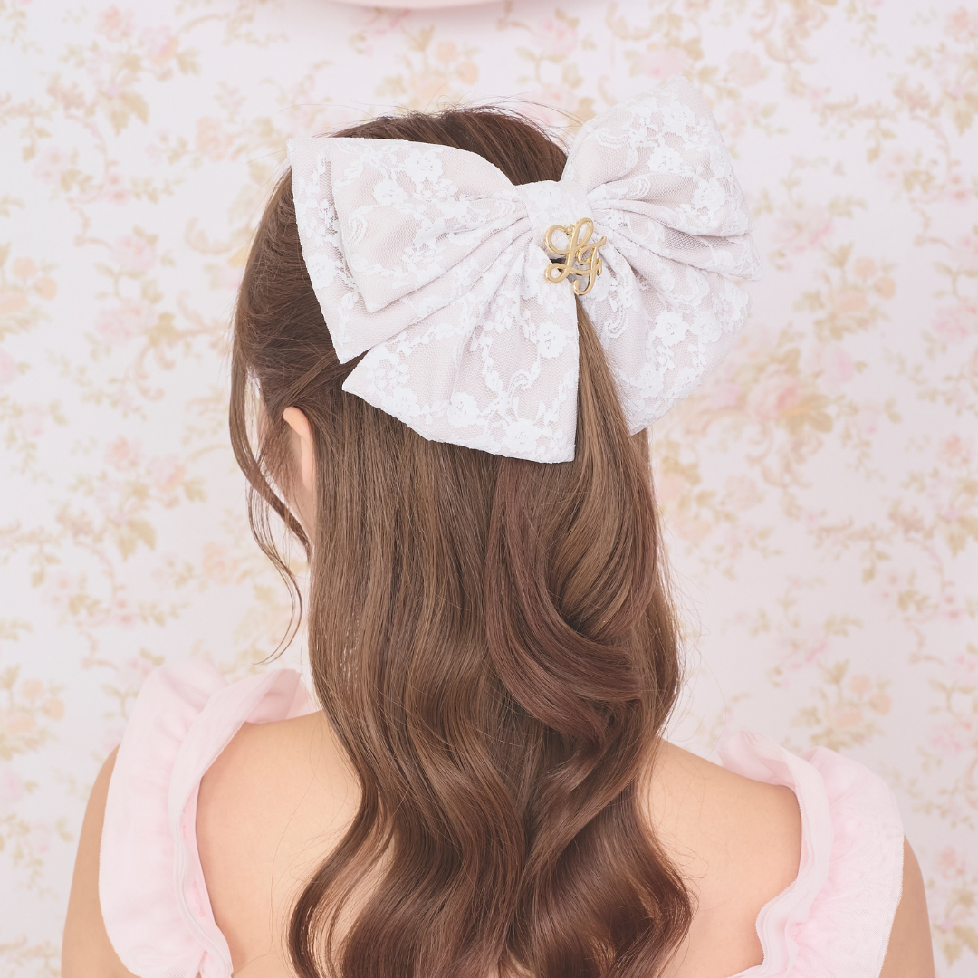 《LAFARY closet》レースリボンバレッタ