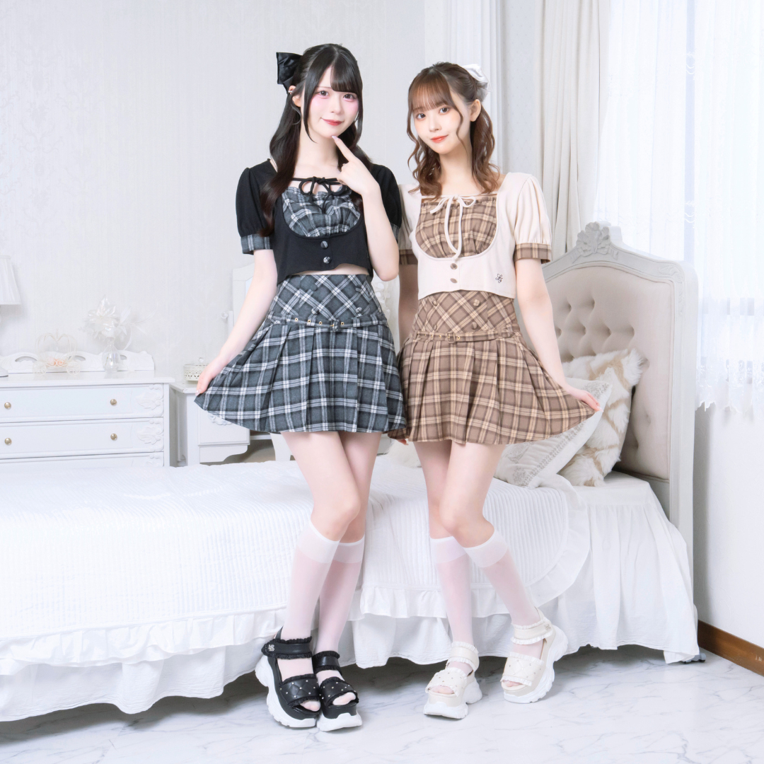ブラックチェック:163cm/ブラウンチェック:161cm