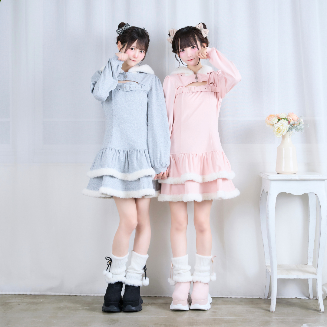 《LAFARY closet》ルーズニット厚底ブーツ