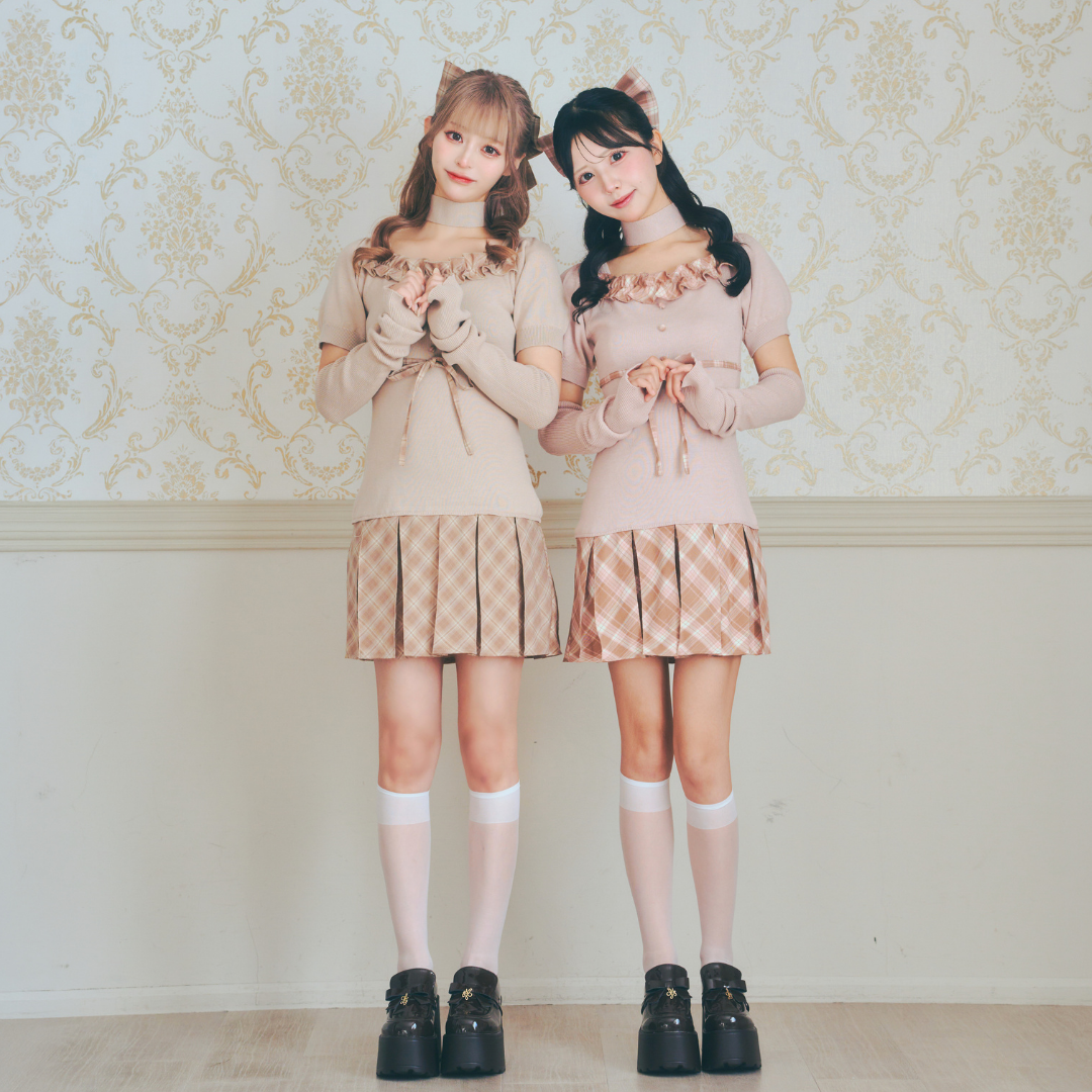 ベージュ:156cm/ピンク:154cm