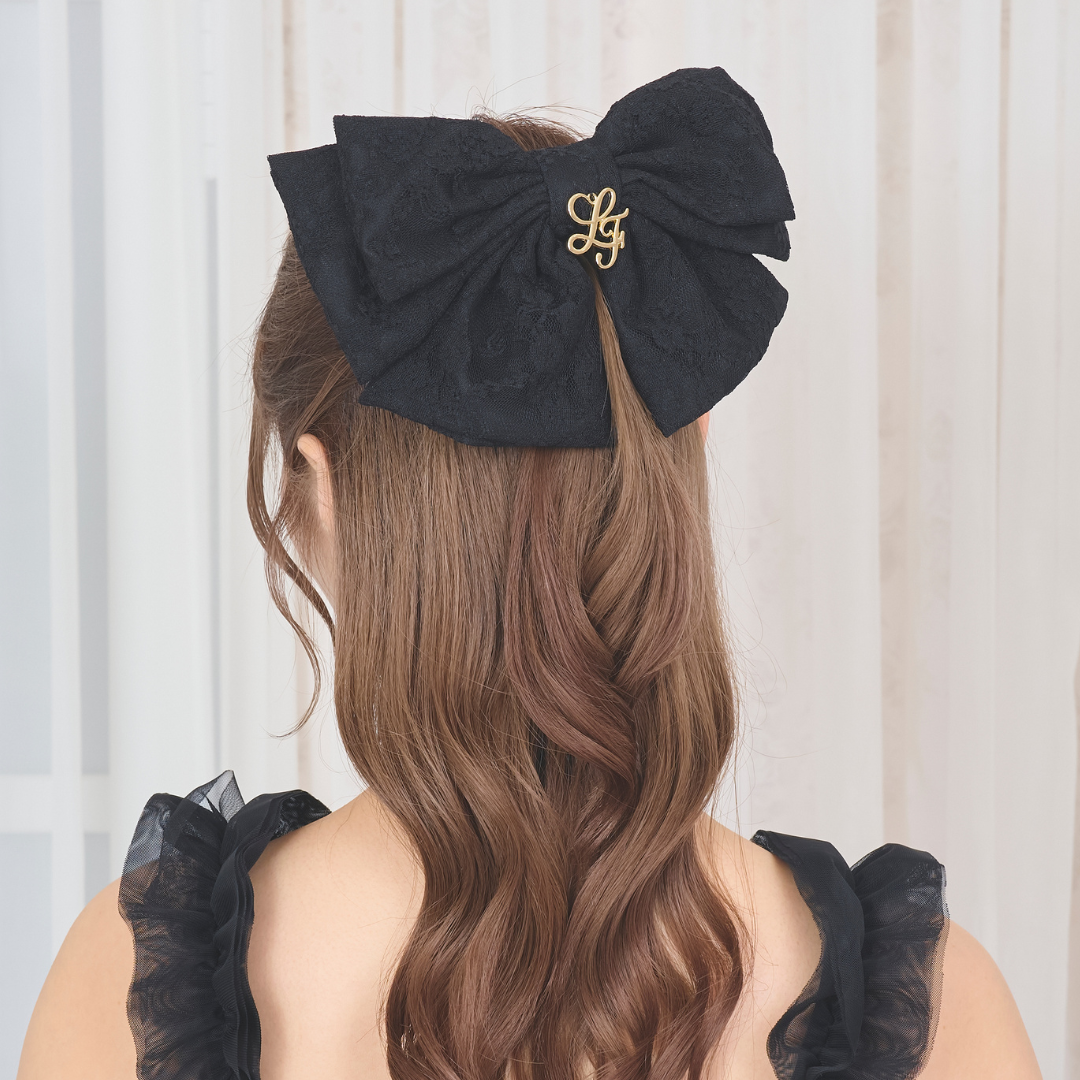《LAFARY closet》レースリボンバレッタ