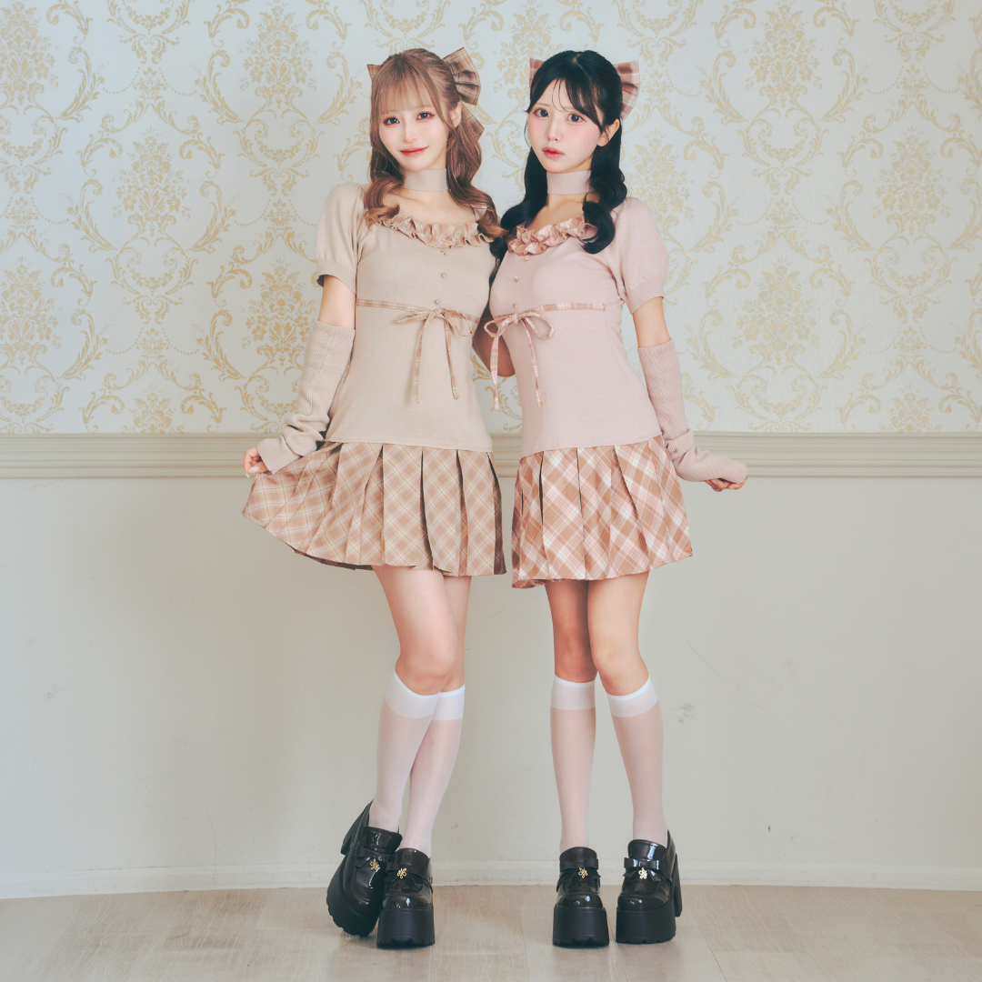 ベージュ:156cm/ピンク:154cm